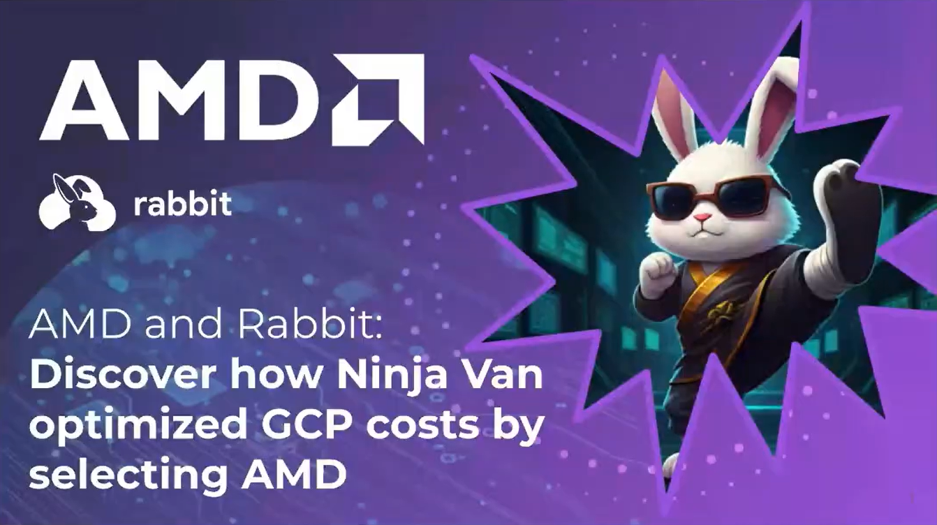 Hero image for 'AMD and Rabbit: Discover How Ninja Van Optimized GCP Costs by Selecting AMD' article